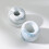 Ceramic Toothbrush Holder with Marble Grain Pattern 2 pcs 4