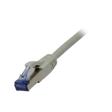 Patchkabel RJ45, CAT6A 500Mhz, 30m, grau, S-STP(S/FTP), AWG26, LSZH, Synergy 21