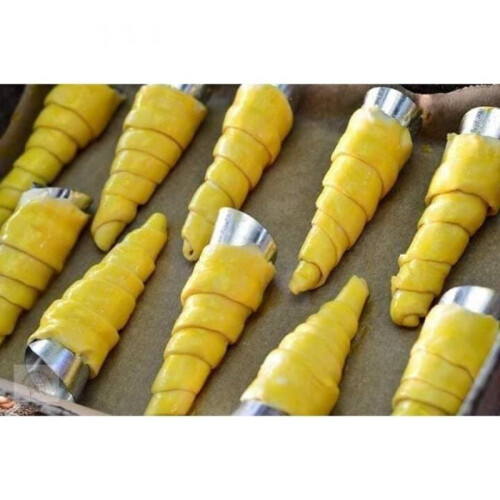 SNB Conch Cake Roll Mold 10-Pack, Cone Rolling Tool, Non-Stick Baking Mold for Pastry, Easy Release, Home Kitchen Use 2