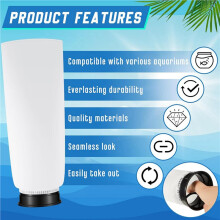 32 Pcs 2.75x10 Inches Filter Socks Aquarium Filter Bags with Rim 200um for Saltwater Aquarium Ponds Sumps Overflow