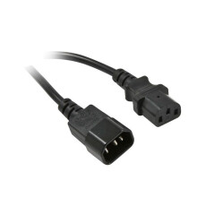 Netzkabel 230V Kaltgeräte IEC-C13(Buchse)/Kaltgeräte IEC-C14(Stecker), 0,5m, Synergy 21,