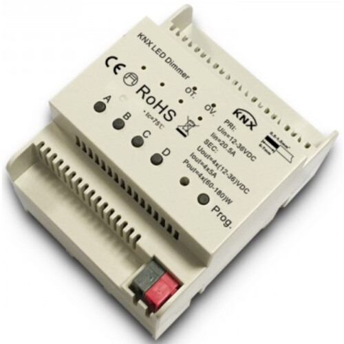 Synergy 21 LED Serie EOS 08 KNX Controller Dimmer 4*350mA Hutschiene