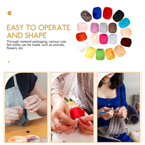 Needle Felting Wool Set Handcrafted Craft Accessory 2