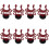8PCS Universal Microphone Wavy Shock Mount Adapter Plastic Microphone Bracket Mount Replacement for  By-Mm1 2