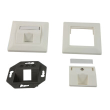 Keystone, Modulträger, UP Dosen für 1xTP-Modul, Reinweiss, Synergy 21,