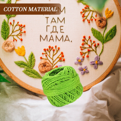 Cross Stitch Kit for Adults with 16 Rolls Cotton Thread 1