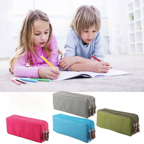 Extended Multi-layer Pencil Case Candy Color 3-Layer 2