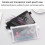 Nylon Mesh Pen Pouch Blue with Clear Zipper 5