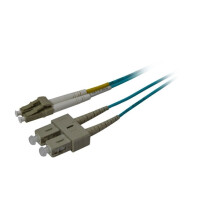 LWL-2-Faser-Patchk. 10mtr.LC-SC, 50/125um,OM3, AD=3mm, Synergy 21,