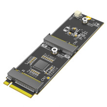 M.2 NVMe to Dual M.2 Adapter Card, Supports PCIe Bus, Adds WiFi/ & Extra NVMe Slot to M.2 NVMe Port