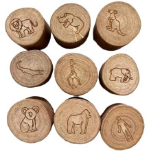 Animal Foot Print Stamp Animal PawStamp Stamps Wooden Stamp Animal PawStamp ArtStamps