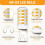 G9 LED Bulb 4W Warm White 3000K, 40W Equivalent, Pack of 10 4