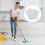 6 Pack Microfiber Mop Replacement Pads, 47 x 17 cm, Washable Refill Covers for Large Flat Mop, Highly Absorbent Cleaning 4