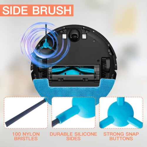 Accessory Replacement Kit for Robot Vacuum Cleaners, Main Brush Set Compatible with E10 and L15 Models, Durable Cleaning 1