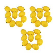 60 Pezzi Limoni Artificiali Limoni Finti Limoni Finti Frutti Nel Giallo Lungo 3 Pollici x Largo 2 Pollici