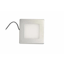 Synergy 21 Downlight Square / 3000K Silber / 12V / 76 x 76 x 10mm Möbelleuchte mit AMP Stecker