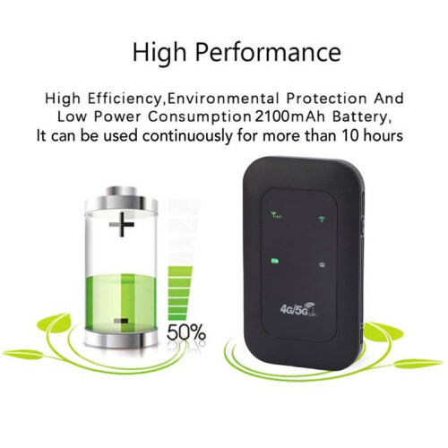 4G 5G WiFi Hotspot Mobile LTE Router Supports 10 Connected Devices for Computer Network Access 1