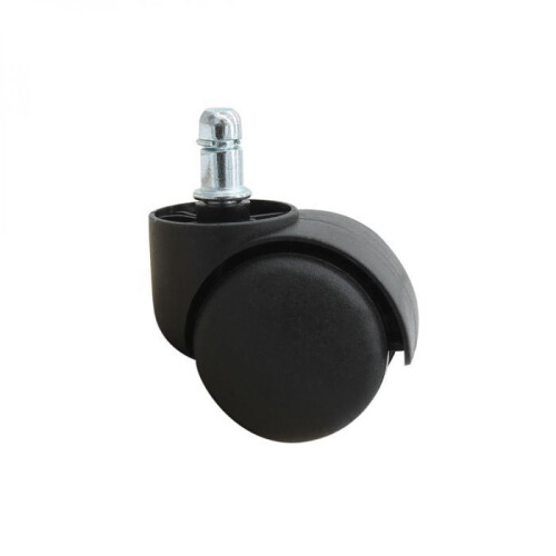5 Pack Swivel Caster Wheels for Office Chairs and Stools, Black, Smooth Rolling Replacement Set 1
