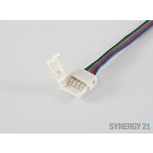 Synergy 21 LED Flex Strip zub. Clickverbinder mit Kabel RGB 1-seitig