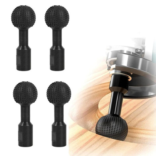 4 Peças de Rebarba Rotativa Esférica com Roscas de 5/8-11 para Acessórios de Rebarbadora Angular de 4 1/2 e 5 Polegadas, Goiva de Esferas 2