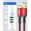 USB 3.1 Gen 2 A to C Data Cable, 0.3 m, 10 Gbps, 3A Fast Charging, Braided Nylon, Durable Short Sync Cable 4