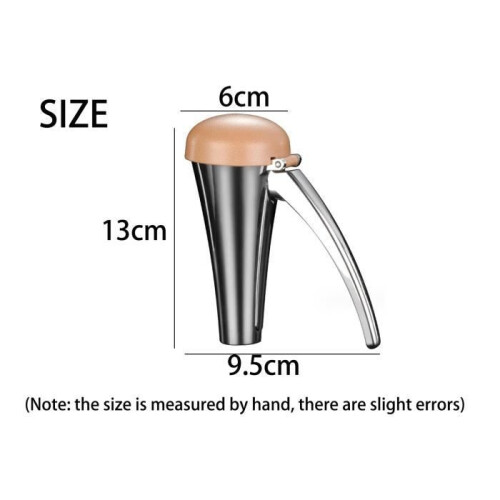 Professional Nutcracker, Silver, 9.5 x 6 x 13 cm, Thick Metal, Non-Slip Grip for Easy Use 1