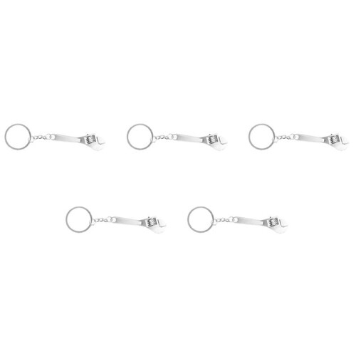5X Spanner Key Chain Ring Keyring Metal Keychain