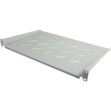 ALLNET 19"zbh. Fachboden, T148mm/1HE, Lichtgrau, Frontmontage,