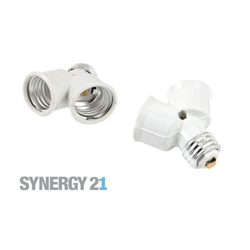 Synergy 21 LED Adapter für LED-Leuchtmittel E27->2*E27