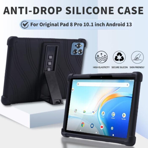 Shockproof Silicone Tablet Case for 8 Pro 10.1 Inch Android 13, Soft Protective Cover with Stand, 2024 Model 1