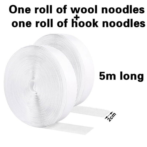 Self Adhesive Hook and Loop Tape Double Sided Hook and Loop Strip for Mosquito Net Fastening Tape 1