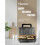Sandwich Maker for 2 Sandwiches, Automatic Temperature Control, Beige, Compact Home Kitchen Appliance 2