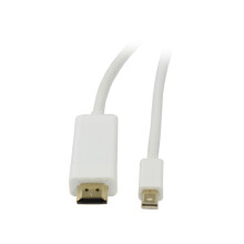 Kabel Video DisplayPort mini 1.2 => HDMI 2.0, ST/ST, 1.5m, Ultra HD 4K@60hz 4:4:4, 8 Bit HDR, Synergy 21