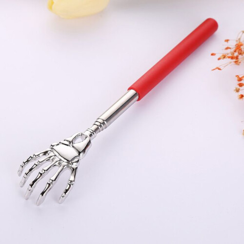 Telescopic Handheld Back Scratcher Skeleton Design Extendable Portable Massager Tool 1