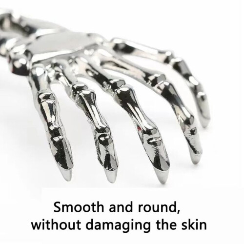 Telescopic Handheld Back Scratcher Skeleton Design Extendable Portable Massager Tool 2