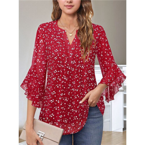 Hauts à Manches 3/4 Rouge XXL 2