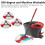 3 Pack Microfiber Mop Head Replacement 2 in 1 Spin Mop Pads for Turbo EasyWring Cleaning System 2