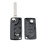 Black 2 Button Remote Key Shell Replacement for Citroen C3 CE0536 VA2, Durable ABS Case 5