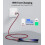 USB 3.1 Gen 2 A to C Data Cable, 0.3 m, 10 Gbps, 3A Fast Charging, Braided Nylon, Durable Short Sync Cable 5