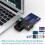 4 in 1 SIM Card Reader, Micro SD Chip Reader for Common Access CAC SIM ID IC Bank Access, Compatible with Windows Vista 2