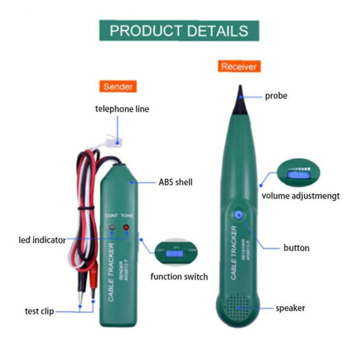 Multi-Function Wire Tester and Cable Detector for Lawn Mower Robot, MS6812 Compatible, Portable Diagnostic Tool 2