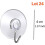 24 Pack Wall Hooks with Suction Cups, Small Plastic Round Hooks for Bathroom and Kitchen Storage 2