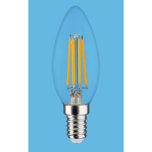 Synergy 21 LED Retrofit E14 Kerze klar 4,5W ww dimmbar
