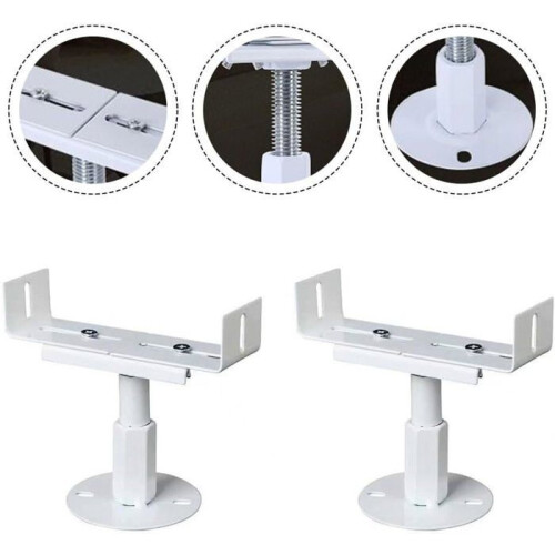 Floor Mounting Feet Kit for Radiators, 2 Adjustable Aluminium Support Brackets for Stable Installation 1