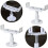Floor Mounting Feet Kit for Radiators, 2 Adjustable Aluminium Support Brackets for Stable Installation 3