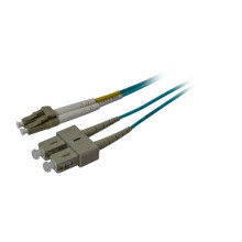 LWL-2-Faser-Patchk. 15mtr.LC-SC, 50/125um,OM3, AD=3mm, Synergy 21,