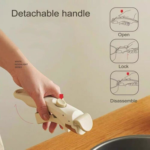 Universal Removable Handle, Ergonomic Lightweight Pan Grip for All Hob Types 2