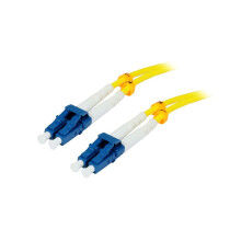 LWL-2-Faser-Patchk. 0,5mtr.LC-LC, 9/125um, OS2, AD=3mm, Synergy 21,