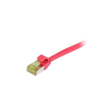 Patchkabel RJ45, CAT6A 500Mhz,  5m, rot, S-STP(S/FTP), slimline rund d=4,5mm, TPE/LSZH(Superflex), AWG28, mit CAT7 Rohkabel, Synergy 21