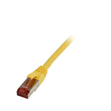 Patchkabel RJ45, CAT6 250Mhz, 15m gelb, S-STP(S/FTP), LSZH, Synergy 21,